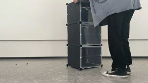 ชั้นวางรองเท้า A3-A4 อเนกประสงค์ (1แถว6ชั้น) ชั้นวางรองเท้าพลาสติก ที่วางรองเท้า ชั้นเก็บรองเท้า ชั้นรองเท้า อเนกประสงค์