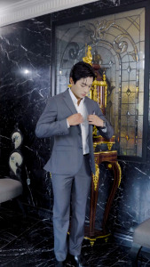 BỘ VEST NAM VISCOSE SLIMFIT – XÁM NHẠT – THANH LỊCH & ĐẲNG CẤP