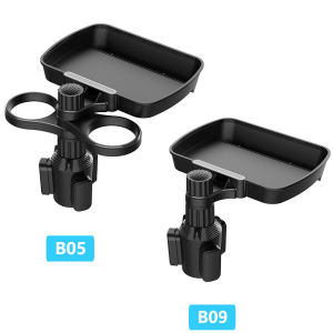 Car Rotating 360 Degree Tray Beverage Coffee Burger Water Cup Holder Small Table Perfume Plate Carrier ABS/PC Material