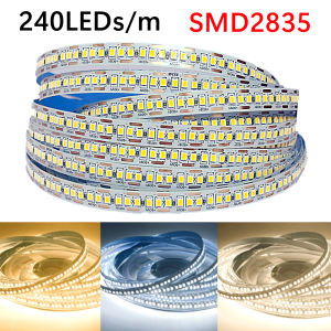 10M 5M SMD2835 LED Light Strip 12V 24V High Density 240LEDs/M Dimmable Flexible Strip Light for Room TV Background Decoration