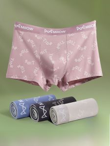 MiiOW | Quần lót nam Catman Pure Cotton thoáng khí kháng khuẩn cạp vừa quần short thể thao thoải mái mùa hè 2025