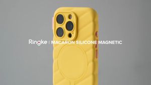 RINGKE® MACARON SILICONE MAGNETIC iPhone 16 Pro Max/ iPhone 16 Pro Adorable Fluffy Liquid Silicone MagSafe Shockproof Case