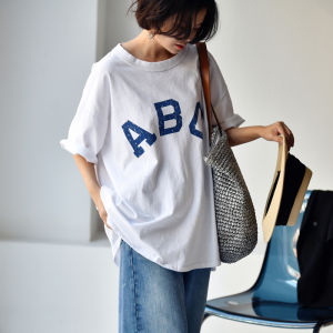 Casual Letter Print Oversized Loose T-Shirt