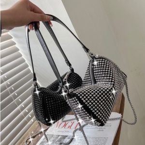 GO SHOPP - Tas Selempang Bahu Wanita Bling Bling Fashion Korea Import - Tas Slempang Wanita Terbaru - Tas Pesta Kondangan Import [SL83]