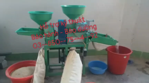 Trục dao máy máy xát lúa nhỏ của gia đình