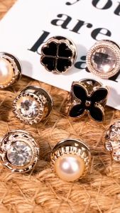 [Jannah.Mall] Button Brooch / Modesty Pins / Scarf Pind / Hijab Pins / Snap Button for Clothes  and  Muslimah Hijab