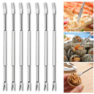 1/3/5Pcs Stainless Steel Seafood Forks Crab Lobster Forks Portable Salad Fruit Forks