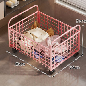 evesigar | Moveable Laundry and Storage Basket Cart