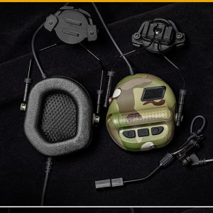 Orn next Tactical Helmet Style Noise Reduction Walkie Talkie Headset Communication CS Earphones Fast Active Noise Cancellation