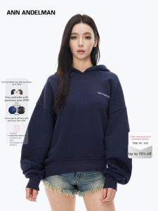 ANN ANDELMAN | Classic Solid Color Hooded Sweatshirt