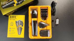 HTC | HTC USB 3 In 1 Electric T-Blade Hair Trimmer/Foil Shave/Nose And Ear Trimmer Business Travel Facial Care Razor Shaving Machine
