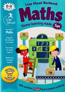 LEAP AHEAD Key Stage 2 Maths Workbook for Ages 8-9 - Interactive Learning with Stickers and Reward Certificates