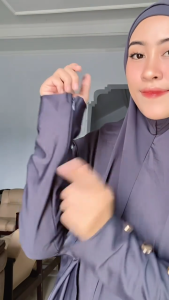 gamis abaya jersey one set / gamis abaya jersey set hijab/ abaya jersey premium/ gamis abaya murah