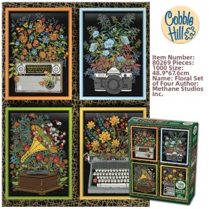 Floral Artistic Vintage Puzzle 1000 Pieces