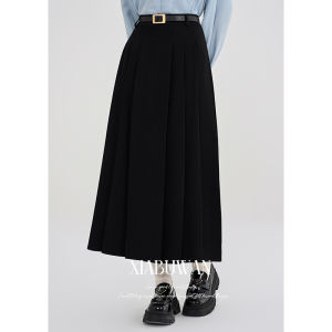 ชุดกระโปรงสองชิ้นสไตล์วิทยาลัยสำหรับผู้หญิง ฤดูใบไม้ร่วง/ฤดูหนาว ชุดทำงาน กระโปรงสั้น แขนยาว คอโปโล ชุดทำงานสไตล์ฝรั่งเศส