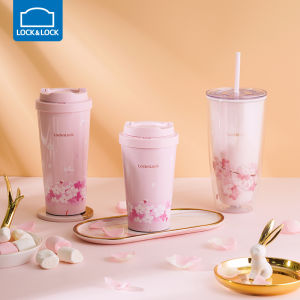 LocknLock | Peach Blossom Insulated Cup Female Plastic