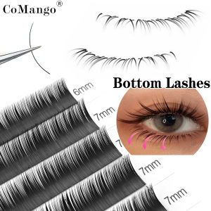Bottom Black Lower Eyelashes Extension Short Synthetic Lashes Mink Individual Lash J/B/C Curl Super Soft Eye Cosmetic