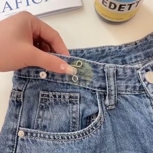 Kancing Pengecil Jeans Adjustable Pengait Pinggang Celana Logam Motif Daisy Berkualitas AK211 NOMIDE