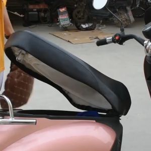 Leather Motorcycle Seat Cover Waterproof Sun Protection Seatcover Cushion Cover Motor Seat Protector Mat Dustproof