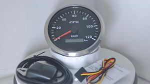 RHAXEL 110mm GPS Speedometer Odometer 0-60 0-80 0-120 0-200 km/h with 7 Colors Backlights 12V 24V for Truck ATV Car Auto