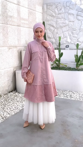 Tunik Katun Kancing Depan Nibras Selaras 032