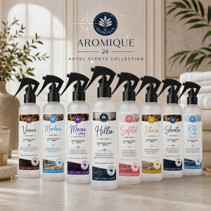 Aromique Hotel Linen Spray Room & Fabric Freshener Antibacterial Odor Neutralizer Long-Lasting Scent