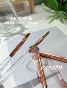 Professional Gradient Nail Art Brush Set round Head LED Light Therapy Pen Brush for Nail Beauty Tools Comfortable Oil Skin Suitable