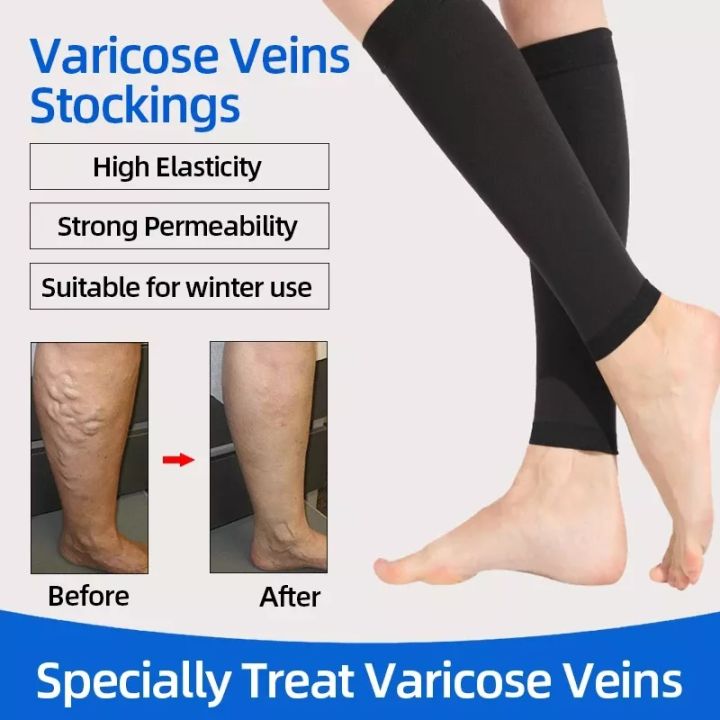 Unisex Compression Leg Sleeve Relieve Varicose Veins Circulation