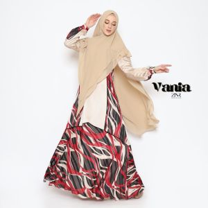 Gamis Syari Lebaran Terbaru Kekinian Casual Elegan Premium Wanita | Vania Series by ZNR Muslimah