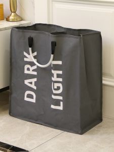 Portable Folding Oxford Cloth Laundry Hamper Yoga Mat Storage Bag Large Capacity Handheld Dirty Clothes Basket Home Use