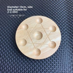 Crystal Ball Seven Star Array Base Solid Wood Display Stand Jade Tray Support Ball Seat Decorative Accessories Nordic Style Home Decoration