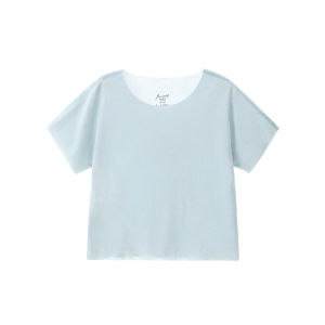 Modal Childrens Sleepwear Baby Top Silk Summer Thin Short Sleeve Boys Girls Home Clothes Cotton Soft Casual Style Summer