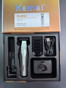 Kemei 3023-702 Zero Gapped Cordless Hair Trimmer Professional Hair Clipper Men Barber Rechargeable Finish Hair Citing Machine