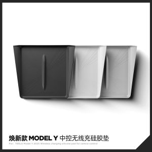Silicone Anti-Slip Pad for Wireless Charging Tesla Model Y/3/YL Refreshed Version Car Interior Accessories Modification Parts