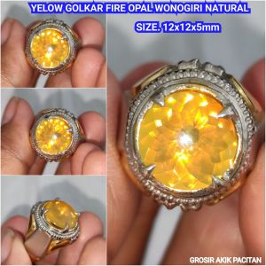 TERMURAH YELOW FIRE OPAL WONOGIRI NATURAL CUTING DIAMON