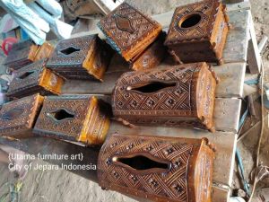 PROMO KOTAK TISU UKIR JATI