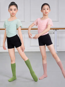 aiwuge | Fake Two Pieces China Dance Training Top Short Sleeve
