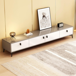 Modern Minimalist TV Cabinet Living Room Home Use New Model Storage Furniture Stand Wardrobe Integrated Floor Mounted Sideboard