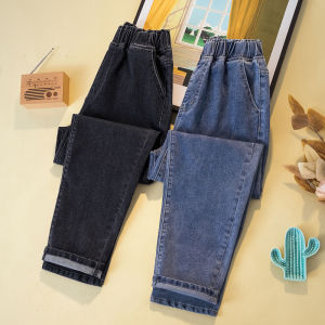 Elastic High Waist Wide Leg Harlan Jeans Womens plus Size Loose Fit Slimming Stretchy Denim Pants Casual Trousers