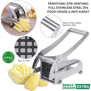 ALAT POTONG PEMOTONG STIK KENTANG POTATO STICK SLICER STAINLESS STEEL 304 FOOD GRADE EASY CLEAN