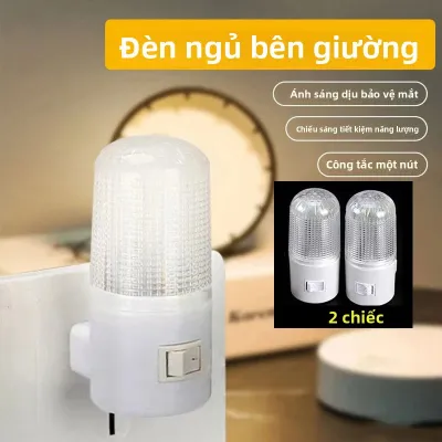 Đèn Ngủ LED Tiết Kiệm Năng Lượng - Phích Cắm US/EU Đèn Ngủ Hình Tròn Cho Phòng Ngủ Hành Lang Trẻ Em Trẻ Sơ Sinh Đèn Ngủ Cạnh Giường Đèn Chiếu Sáng Gia Đình