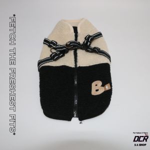 Warm Fleece Pet Vest for Dogs And Cats Reflective Leash Buckle Sausage Dog Bichon Pomeranian Winter New Style Casual Clothes