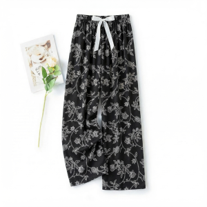 KASIHAN | Lightweight Cotton Satin Shorts Loose Breathable Wide Leg Pants