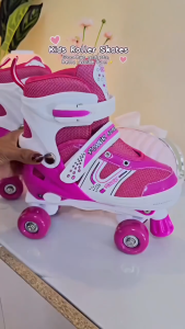 Yowxii Kids Adjustable Roller Skates for Boys Girls Inline & Quad Skates Breathable Comfortable Shoes Secure Buckle Smooth Wheels Beginner Indoor Outdoor Skating