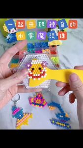 MEKANSM Mainan Anak-anak 1200PCS DIY Air Sihir Semprot Kabut Kacang Kreatif Pendidikan Mainan Anak Hadiah