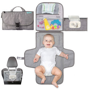VREN Baby Portable Waterproof Diaper Changing Bags Portable Changing pad for Newborn Girl & boy with Wipes Pocket