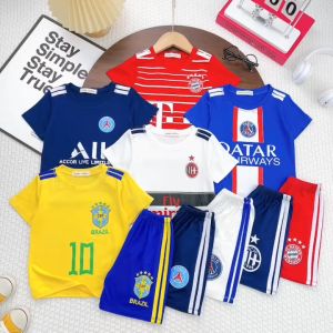 KIM115 Bộ thun lạnh ngắn tay thể thao (10-26kg) Minky Mom thun lạnh in đội bóng cho bé trai