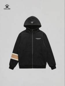 Kelme | Hooded Warm Winter New Color Block Fleece Lined Jacket