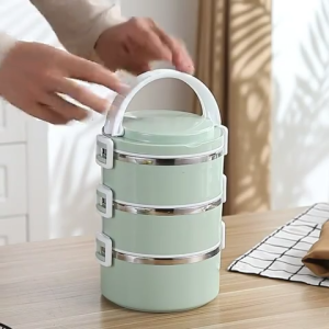 Lunch Box Stackable Thermal Lunch Box Stainless Steel Portable Home Insulated Meal Box Hot Food Bento