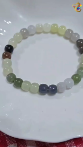 Premium Grade Duo Bao Many Treasures Nephrite Jade Bracelet